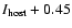 $I_{\rm host} + 0.45$
