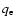 $q_{\rm e}$