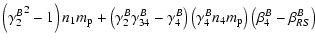 $\displaystyle \left({\gamma^B_2}^2-1\right)n_1m_{\rm p}+
\left(\gamma^B_2\gamma...
...\right)
\left(\gamma^B_4n_4m_{\rm p}\right) \left(\beta^B_4-\beta^B_{RS}\right)$