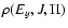 $\rho (E_{y},J,\Pi )$