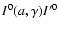 $I^0(a,\gamma)I'^0$