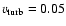 $v_{\rm {turb}}=0.05$