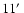 $11\hbox{$^\prime$ }$