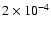 $2 \times 10^{-4}$