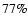 $77\%$