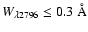 $W_{\rm\lambda 2796} \leq0.3~\AA{}$