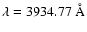 $\lambda = 3934.77~\AA{}$