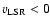 $v_{\rm LSR} < 0$