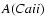 $A(Ca {\sc ii})$