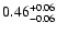 $\rm0.46_{-0.06}^{+0.06}$
