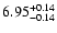 $\rm 6.95_{-0.14}^{+0.14}$