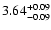 $\rm 3.64_{-0.09}^{+0.09}$