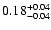 $\rm0.18_{-0.04}^{+0.04}$