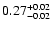 $\rm0.27_{-0.02}^{+0.02}$