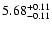 $\rm 5.68_{-0.11}^{+0.11}$