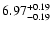 $\rm 6.97_{-0.19}^{+0.19}$