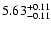 $\rm 5.63_{-0.11}^{+0.11}$