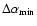 $\Delta\alpha_{\rm min}$