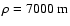 $\rho=7000~{\rm m}$