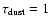 $\tau_{\rm dust}=1$
