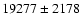 $ 19277 \pm 2178 $