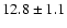 $ 12.8 \pm 1.1 $