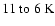 $11~{\rm to}~6~\rm K$