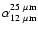 $\alpha_{12~\rm\mu m}^{25~\rm\mu m}$