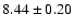 $ 8.44 \pm 0.20 $