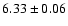 $ 6.33 \pm 0.06 $