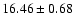$16.46 \pm 0.68 $