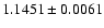 $ 1.1451 \pm 0.0061 $