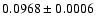 $0.0968 \pm 0.0006$