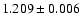 $1.209 \pm 0.006$