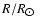 $R/R_{\hbox{$\odot$ }}$