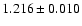 $1.216 \pm 0.010$