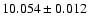 $10.054 \pm 0.012$