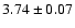 $3.74 \pm 0.07$