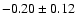 $-0.20 \pm 0.12$