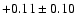 $+0.11 \pm 0.10$