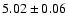 $ 5.02 \pm 0.06$