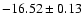 $-16.52 \pm 0.13 $