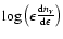 $\log\left(\epsilon\frac{{\rm d}n_\gamma}{{\rm d}\epsilon}\right)$