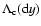 $\Lambda_{\rm c}({\rm d}y)$