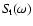 $S_{\!\rm t}(\omega)$