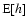 ${\rm E}[h]$