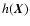 $h(\vec{X})$