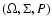 $(\Omega,\Sigma, P)$