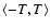 $\langle-T,T\rangle$