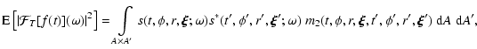 $\displaystyle {\rm E}\left[\left\vert\mathcal{F}_T[f(t)](\omega)\right\vert^2\r...
...i}';\omega)~
m_2(t,\phi,r,\vec{\xi},t',\phi',r',\vec{\xi}')~{\rm d}A~{\rm d}A',$